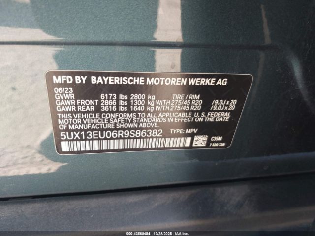 2024 BMW X5 5UX13EU06R9S86382 Photo 8