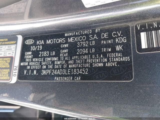 2020 KIA FORTE 3KPF24AD3LE183452 Photo 8