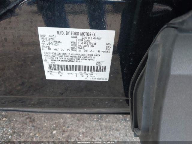 2021 FORD EDGE 2FMPK3K96MBA18251 Photo 8