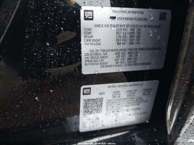 2022 CHEVROLET SILVERADO 1500 1GCPDKEK7NZ551991 Photo 8