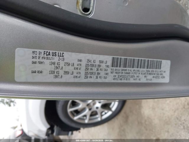 2019 DODGE JOURNEY 3C4PDDEG1KT719974 Photo 8