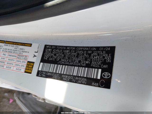 2024 TOYOTA PRIUS JTDACAAU6R3024768 Photo 8