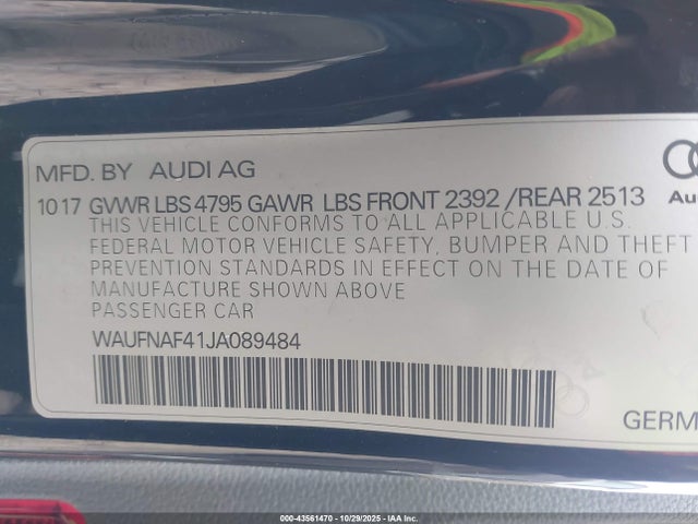 2018 AUDI A4 WAUFNAF41JA089484 Photo 8