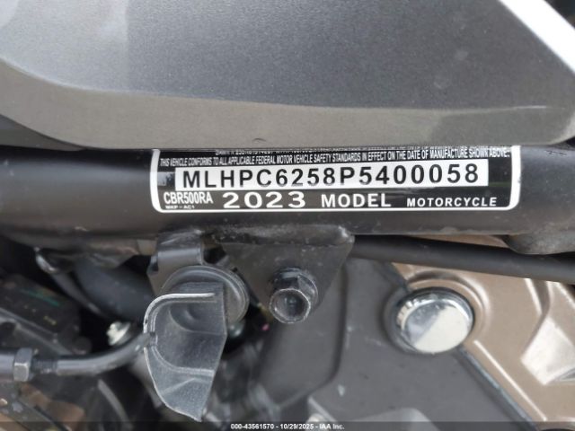 2023 HONDA CBR500 MLHPC6258P5400058 Photo 9