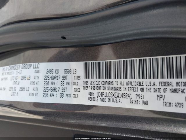 2014 JEEP CHEROKEE 1C4PJLCSXEW149241 Photo 8