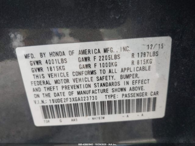 2016 ACURA ILX 19UDE2F3XGA023730 Photo 8