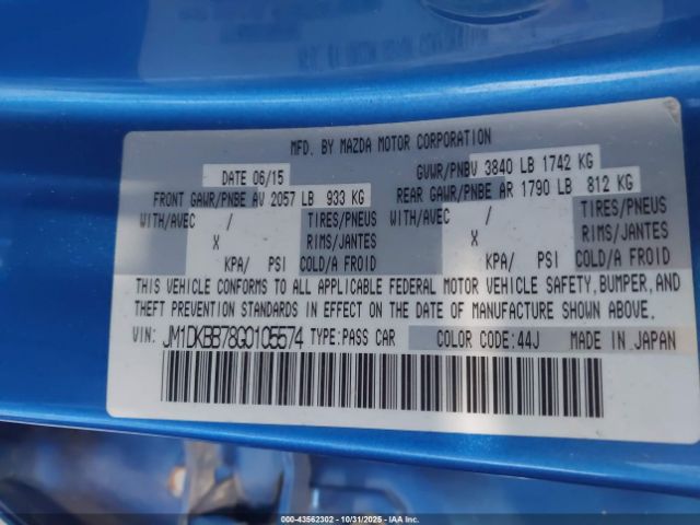2016 MAZDA CX-3 JM1DKBB78G0105574 Photo 8