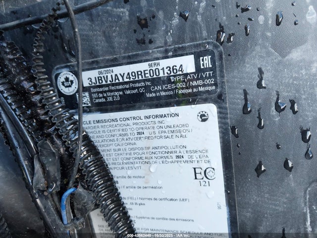 2024 CAN-AM MAVERICK X3 3JBVJAY49RE001364 Photo 9