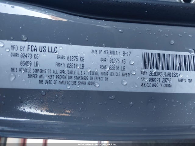 Dodge Charger 2018 2C3CDXGJ4JH113217 Image 9