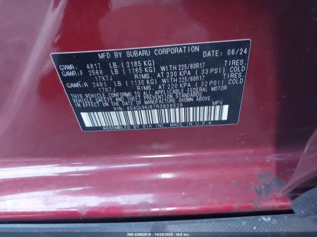 2024 SUBARU CROSSTREK 4S4GUHU67R3808529 Photo 8