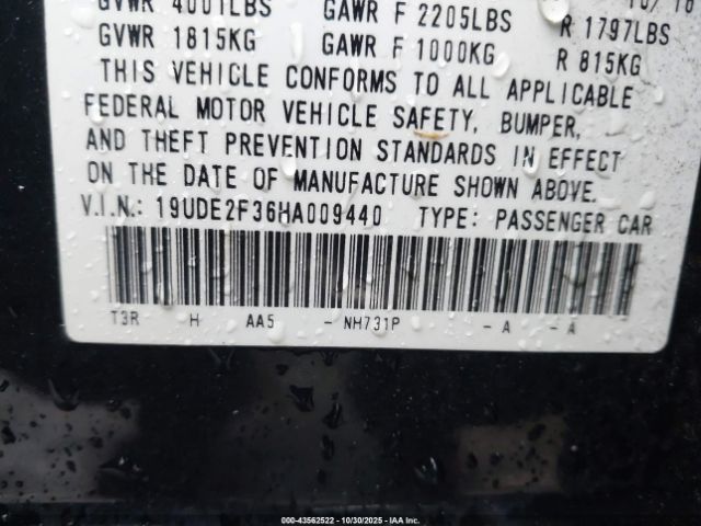 2017 ACURA ILX 19UDE2F36HA009440 Photo 8