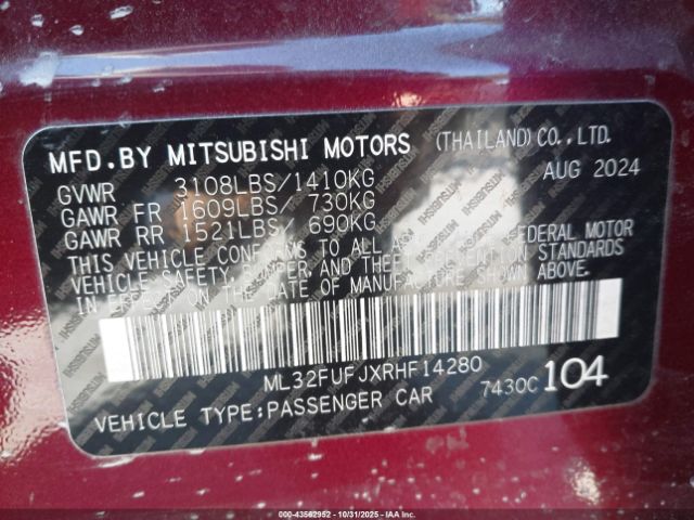 2024 MITSUBISHI MIRAGE G4 ML32FUFJXRHF14280 Photo 8