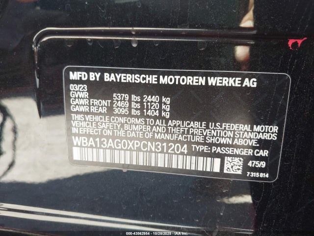 2023 BMW 530E WBA13AG0XPCN31204 Photo 8