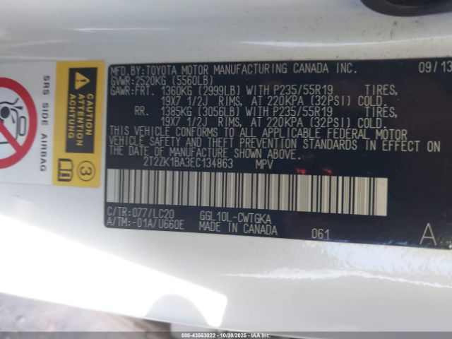 2014 LEXUS RX 350 2T2ZK1BA3EC134863 Photo 8