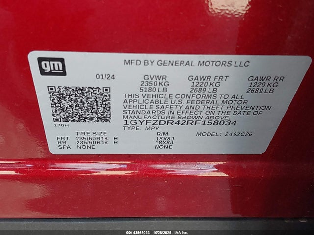 2024 CADILLAC XT4 1GYFZDR42RF158034 Photo 8