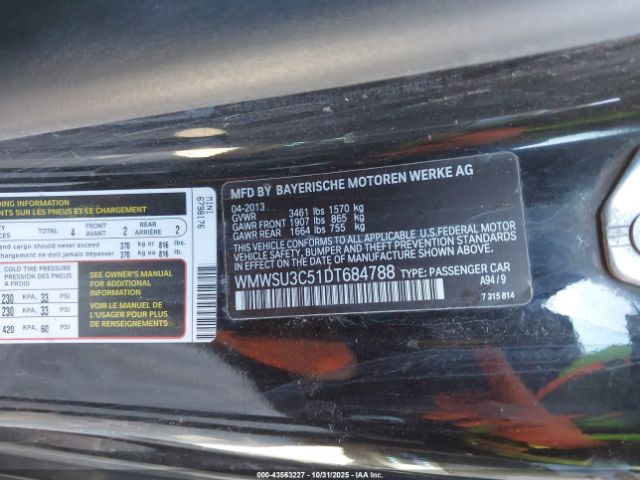 2013 MINI HARDTOP WMWSU3C51DT684788 Photo 8