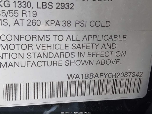 2024 AUDI Q5 WA1BBAFY6R2087842 Photo 8