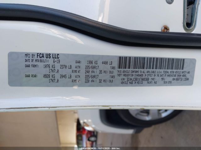 2019 JEEP COMPASS 3C4NJCBB1KT809368 Photo 8