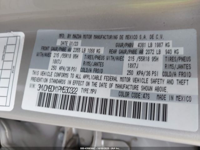 2023 MAZDA CX-30 3MVDMBDM1PM530322 Photo 8