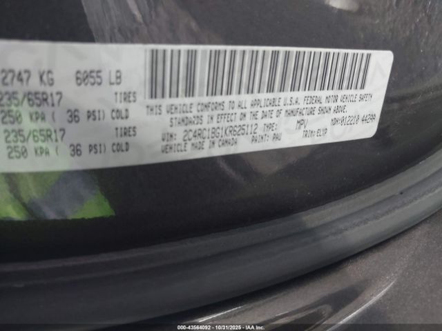 2019 CHRYSLER PACIFICA 2C4RC1BG1KR625112 Photo 8