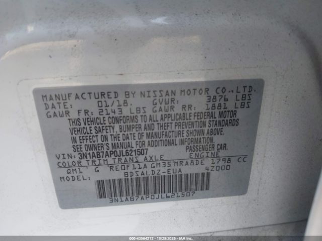 2018 NISSAN SENTRA 3N1AB7AP0JL621507 Photo 8