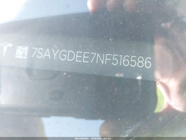 2022 TESLA MODEL Y 7SAYGDEE7NF516586 Photo 8