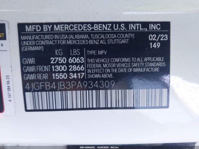 2023 MERCEDES-BENZ GLE 350 4JGFB4JB3PA934309 Photo 8