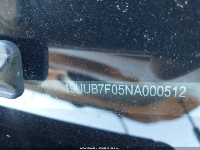 Aukcja sprzedaży 2022 Acura Tlx Type S, vin: 19UUB7F05NA000512, numer aukcji: 43564636