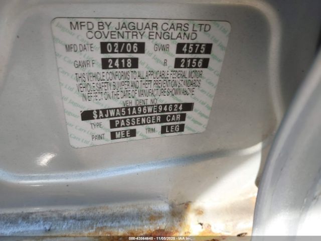 2006 JAGUAR X-TYPE SAJWA51A96WE94624 Photo 8