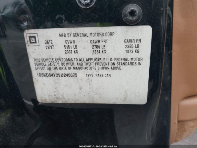 1997 CADILLAC DEVILLE 1G6KD54Y2VU246075 Photo 8