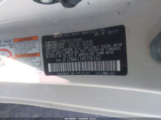 2017 TOYOTA 86 JF1ZNAA13H8706162 Photo 8