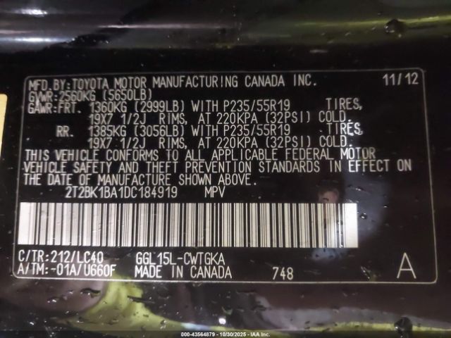 2013 LEXUS RX 350 2T2BK1BA1DC184919 Photo 8