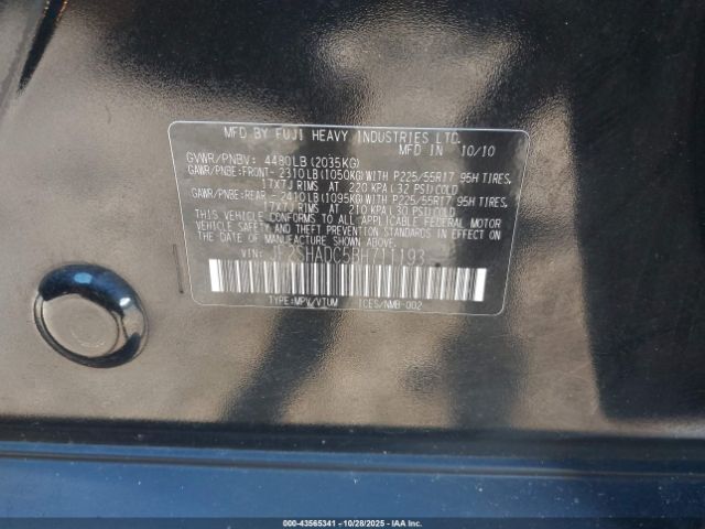 2011 SUBARU FORESTER JF2SHADC5BH711193 Photo 8