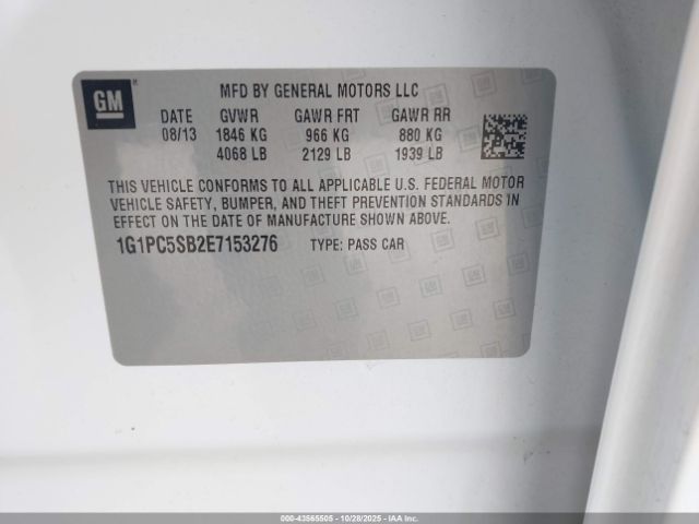 2014 CHEVROLET CRUZE 1G1PC5SB2E7153276 Photo 8