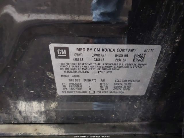 2018 BUICK ENCORE KL4CJASB1JB506466 Photo 8