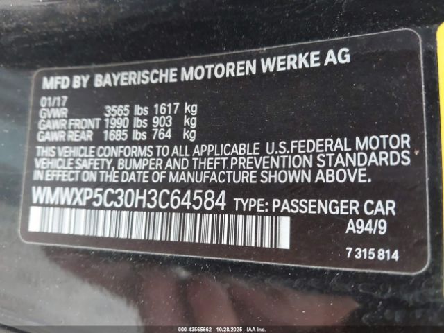 2017 MINI HARDTOP WMWXP5C30H3C64584 Photo 8