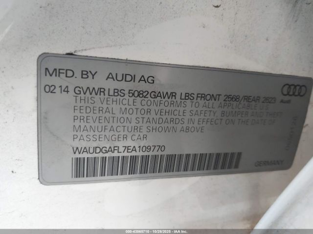 2014 AUDI S4 WAUDGAFL7EA109770 Photo 8