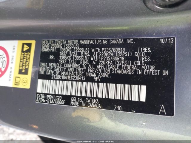 2014 LEXUS RX 350 2T2BK1BA1EC230413 Photo 8