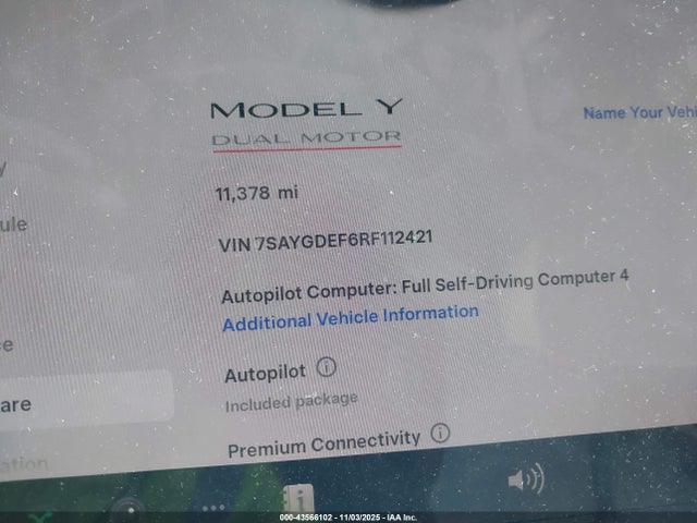 2024 TESLA MODEL Y 7SAYGDEF6RF112421 Photo 6