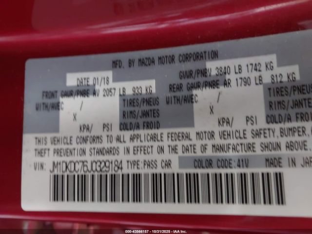 2018 MAZDA CX-3 JM1DKDC76J0329184 Photo 8