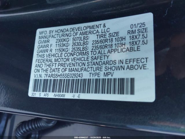 2025 HONDA CR-V HYBRID 7FARS5H55SE029243 Photo 8