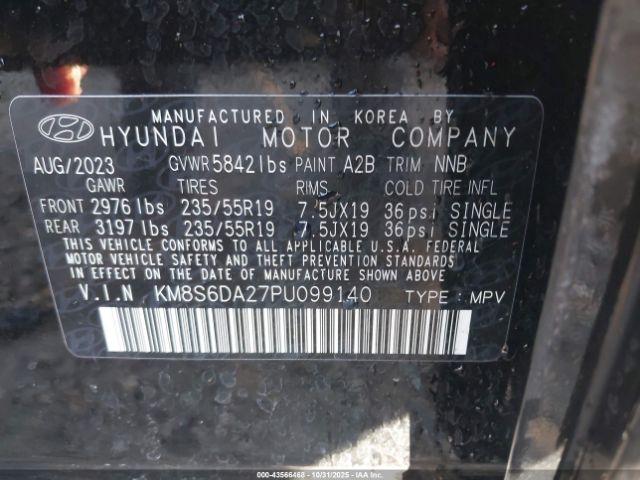 2023 HYUNDAI SANTA FE PLUG-IN HYBRID KM8S6DA27PU099140 Photo 8