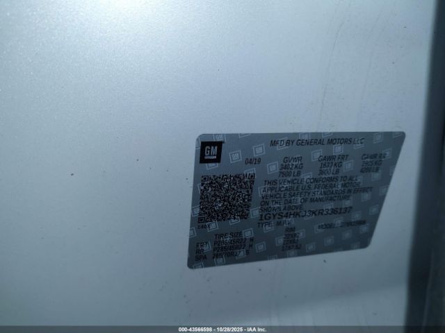 2019 CADILLAC ESCALADE ESV 1GYS4HKJ3KR336137 Photo 8