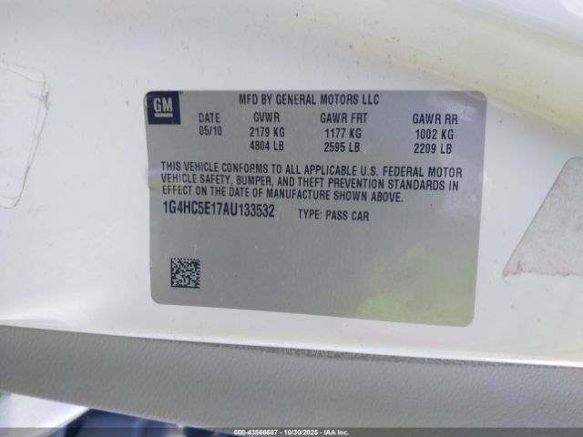 2010 BUICK LUCERNE 1G4HC5E17AU133532 Photo 8