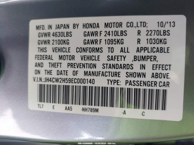 2014 ACURA TSX JH4CW2H59EC000140 Photo 8