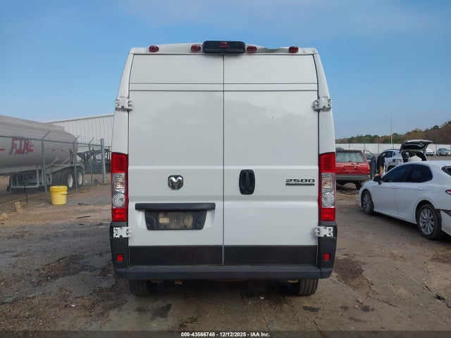 2025 Ram Promaster 2500 Tradesman High Roof 136 Wb W/pass Seat მანქანა იყიდება აუქციონზე, vin: 3C6LRVCG1SE511744, აუქციონის ნომერი: 43566748