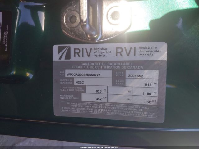 2002 PORSCHE 911 WP0CA29932S650777 Photo 8