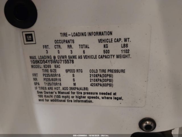 1998 CADILLAC DEVILLE 1G6KD54Y5WU715578 Photo 8