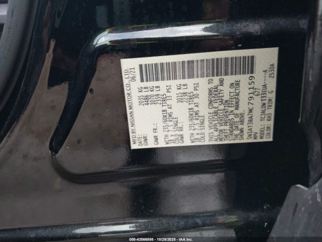 2021 NISSAN ROGUE 5N1AT3BA7MC791159 Photo 8