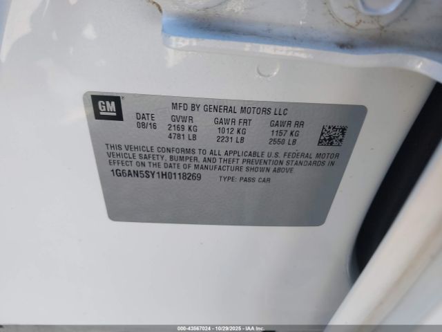 2017 CADILLAC ATS-V 1G6AN5SY1H0118269 Photo 8